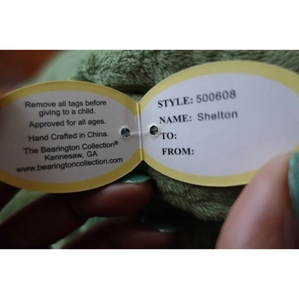 Bearington Collection Shelton‎ Turtle Plush Stuffed Animal Toy